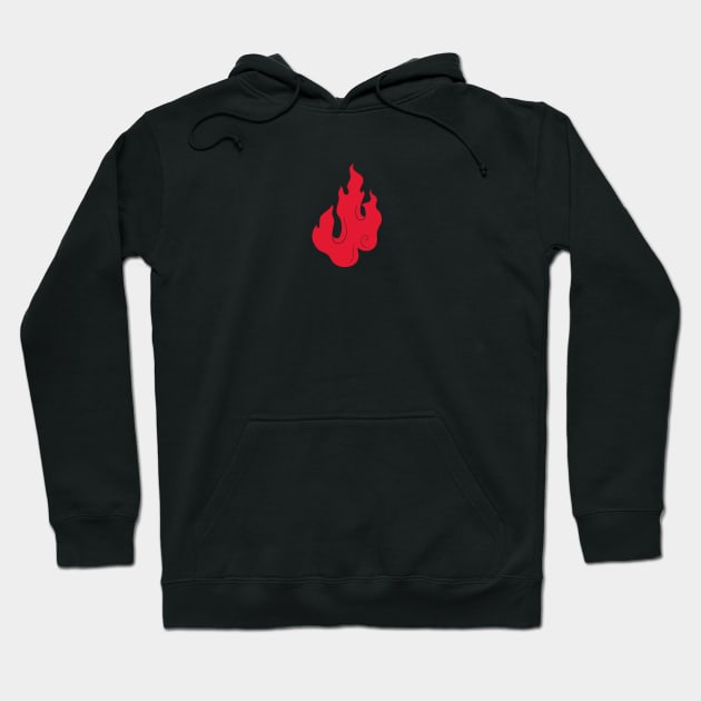 Red flame hoodie hot sale